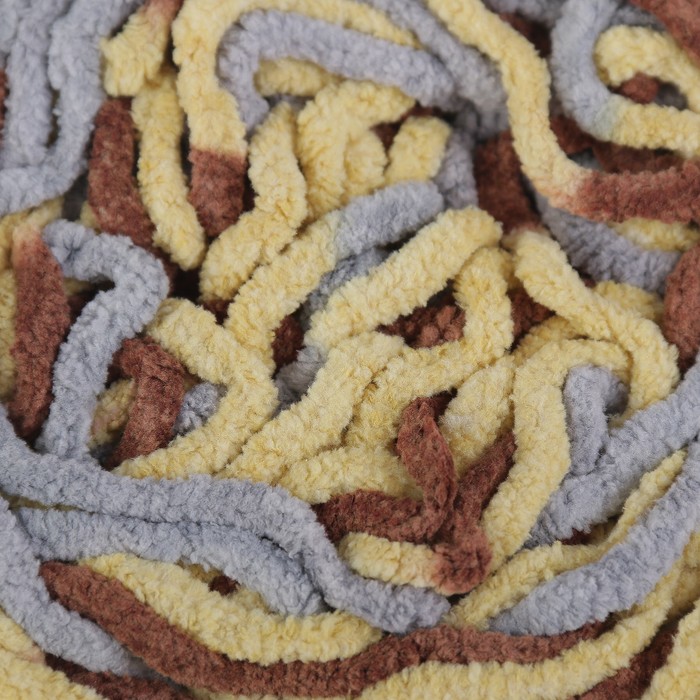 Пряжа фантазийная "Мягкий плюш" 100% микрополиэстер 24м/100гр цвет 6