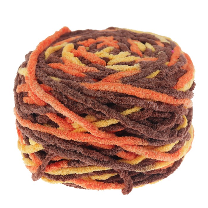 Пряжа фантазийная "Мягкий плюш" 100% микрополиэстер 24м/100гр цвет 7