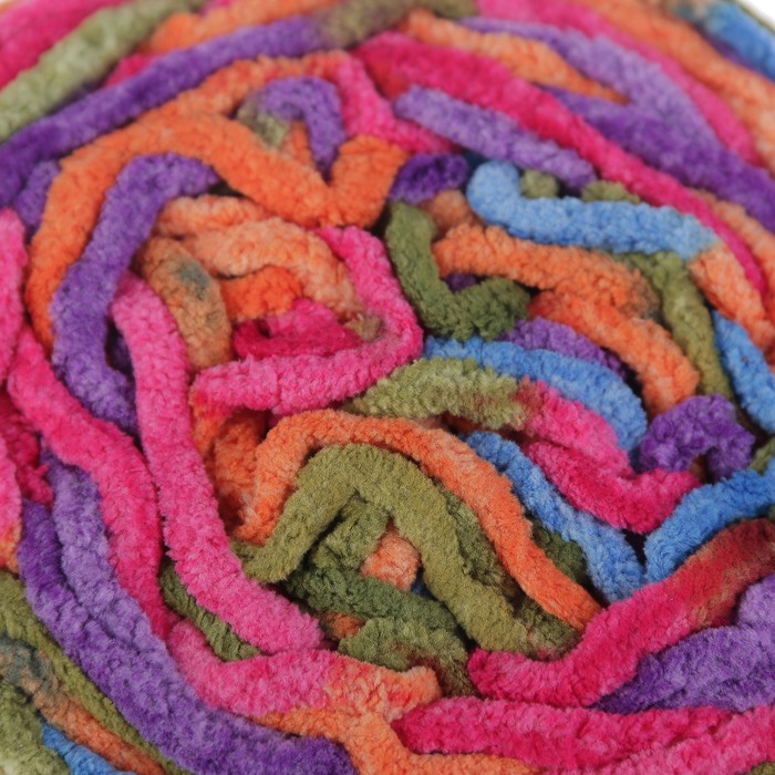 Пряжа фантазийная "Мягкий плюш" 100% микрополиэстер 24м/100гр цвет 9