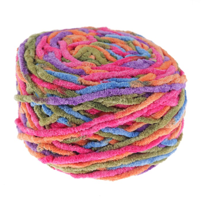 Пряжа фантазийная "Мягкий плюш" 100% микрополиэстер 24м/100гр цвет 9