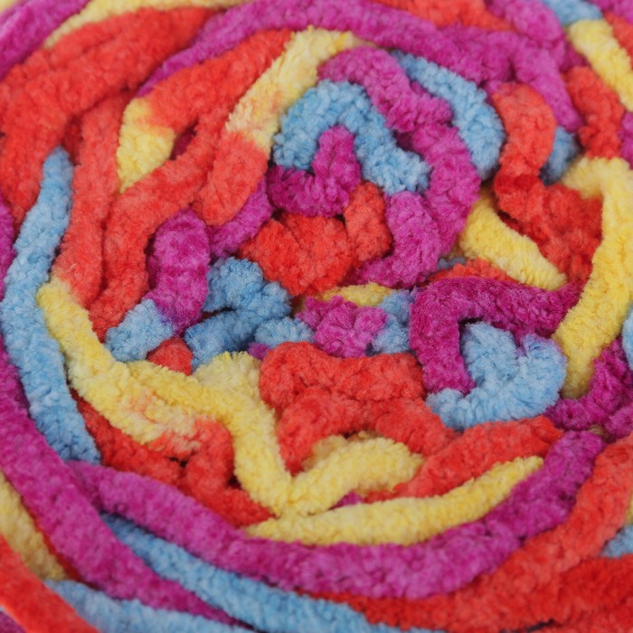 Пряжа фантазийная "Мягкий плюш" 100% микрополиэстер 24м/100гр цвет 37