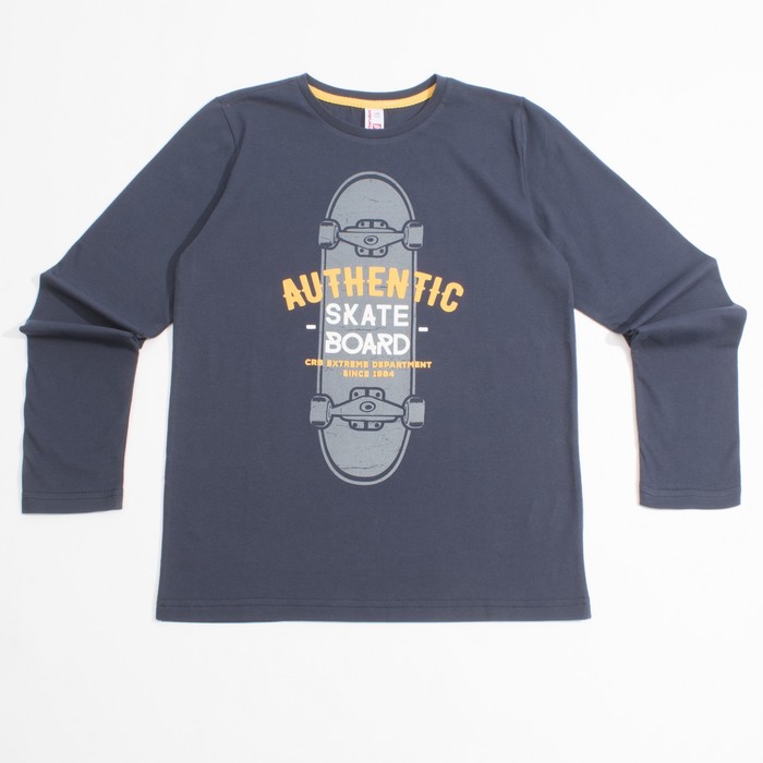 Джемпер для мальчика, рост 128 см, цвет тёмно-серый