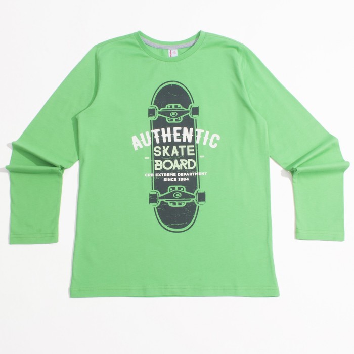 Джемпер для мальчика, рост 140 см, цвет зелёный