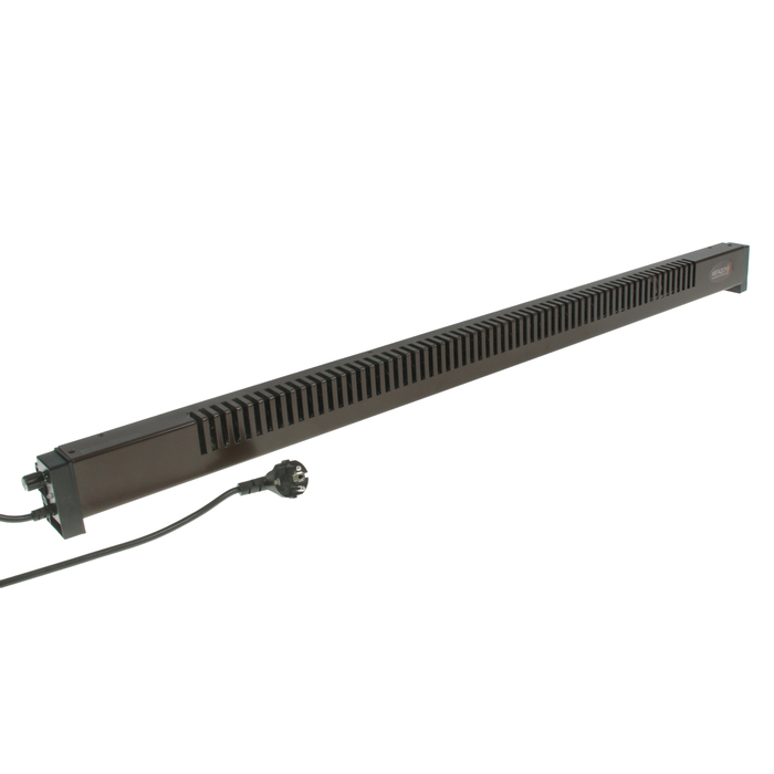 Конвектор плинтусный "МЕГАДОР" МR100 BL11, 400 Вт, левый, процессор, коричневый