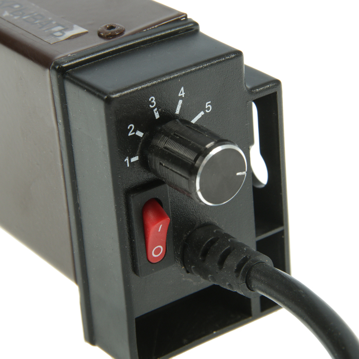 Конвектор плинтусный "МЕГАДОР" МR100 BR11, 400 Вт, правый, процессор, коричневый