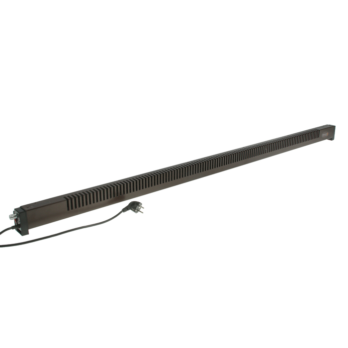 Конвектор плинтусный "МЕГАДОР" МR150 BL11, 400 Вт, левый, процессор, коричневый