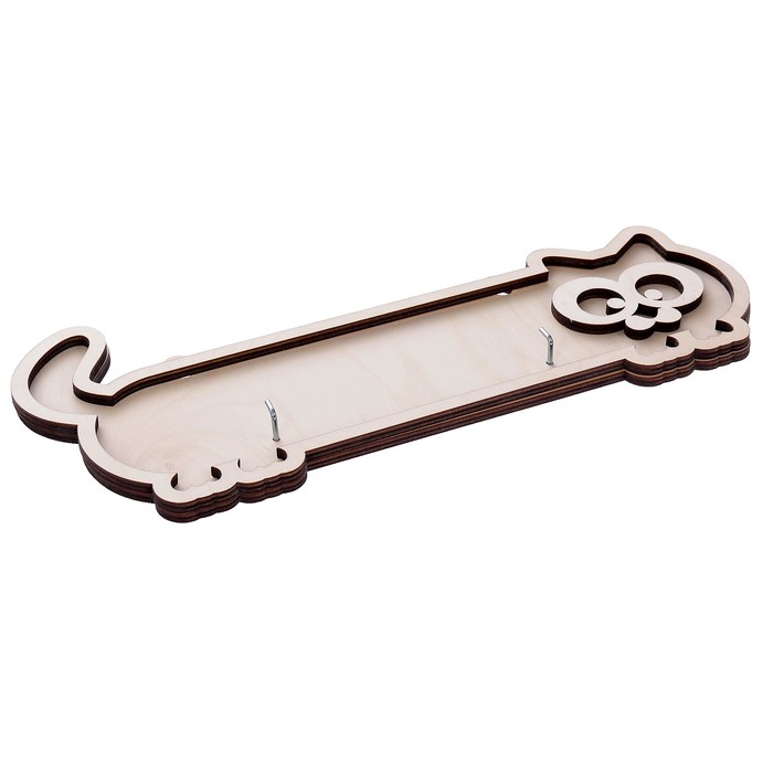 Набор декоративных досок для творчества "Кот" (35х14см) и 2 рыбки (26см) набор 5 деталей