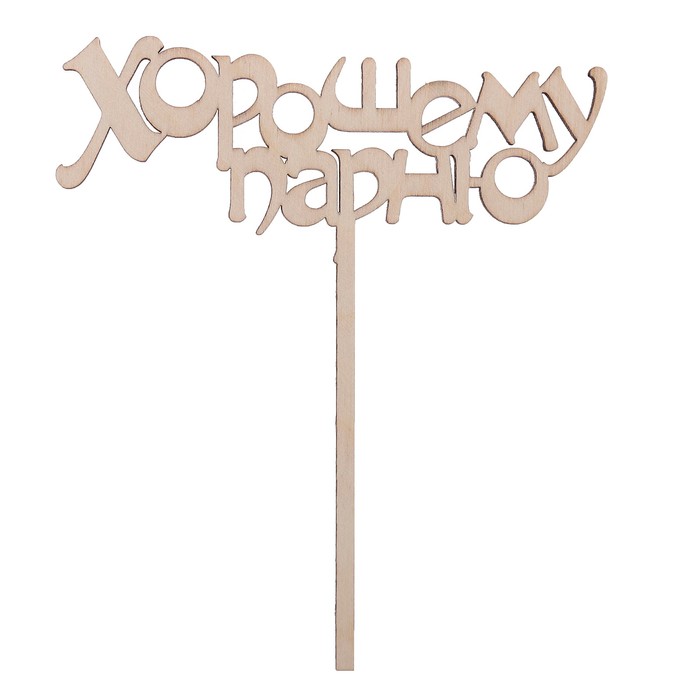 Топпер "Хорошему парню!" из фанеры, 15х17 см