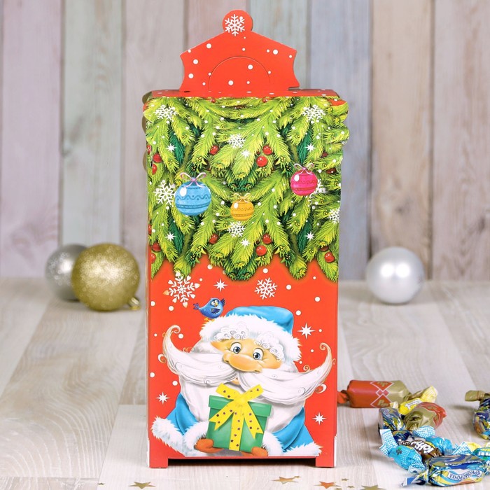 Коробка складная «Весёлые зверята», 13,5 х 13,5 х 26 см