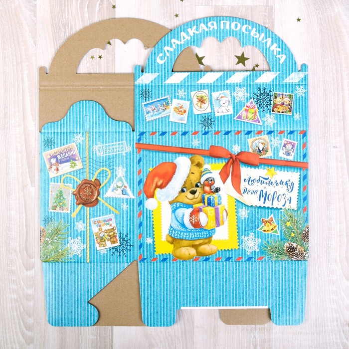 Коробка складная «Сладкая посылка», 21 х 12 х 16 см