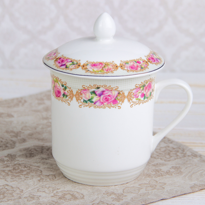 Кружка "Боника", с керамической крышкой