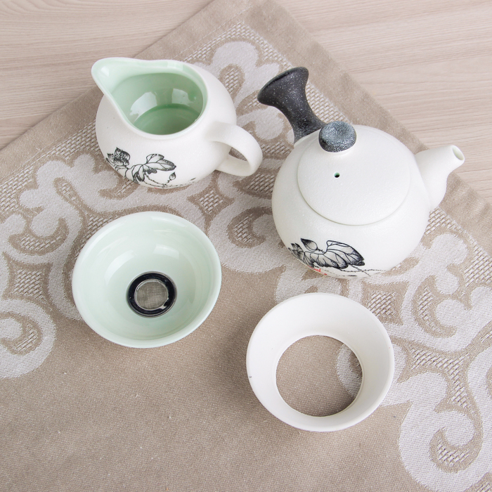 Набор для чайной церемонии "Путь Даоса", 9 предметов: чайник 180 мл, чашки 70 мл, чахай