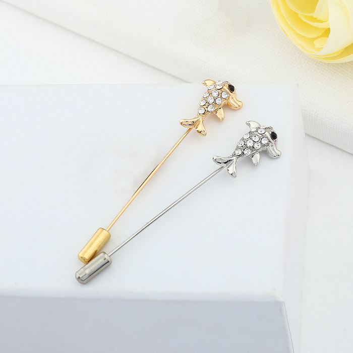 Булавка "Дельфин", 7.5 см, цвет МИКС