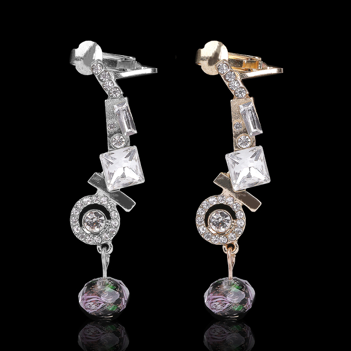 Серьга "Каффа" цветочная бусина, цвет МИКС