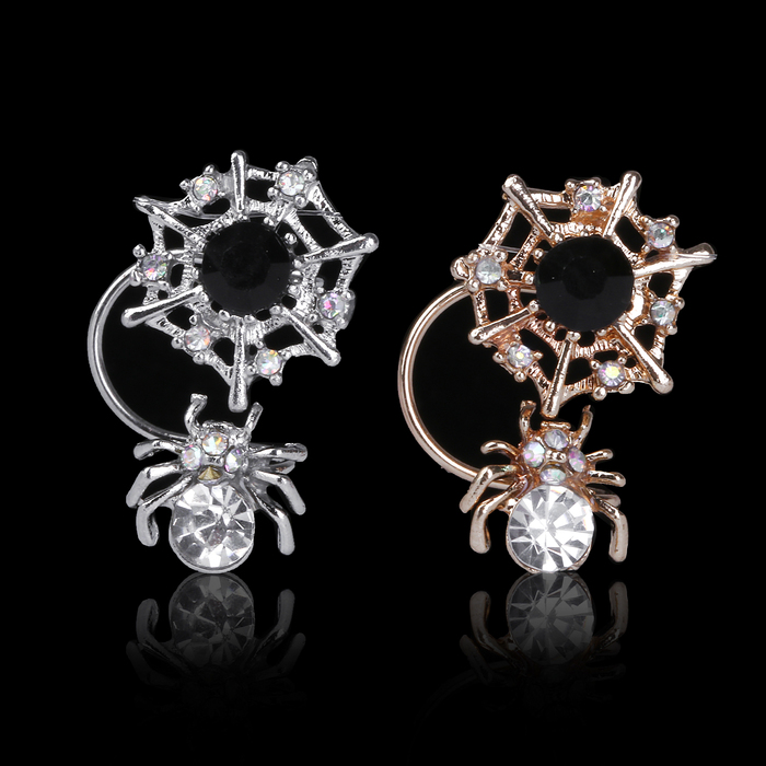 Серьга "Каффа" паутинка, цвет МИКС