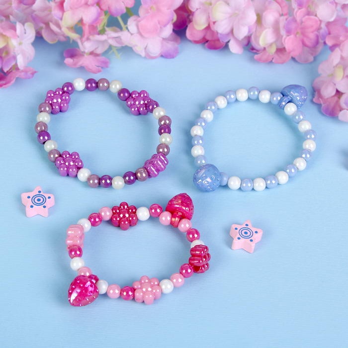 Браслет детский "Выбражулька" клубнички,1 нить цвет МИКС