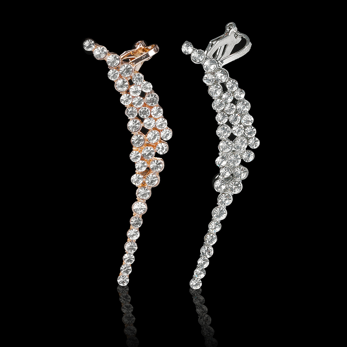 Серьга "Каффа" листочек на ветру, цвет МИКС