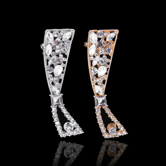 Серьга "Каффа" бант, цвет МИКС