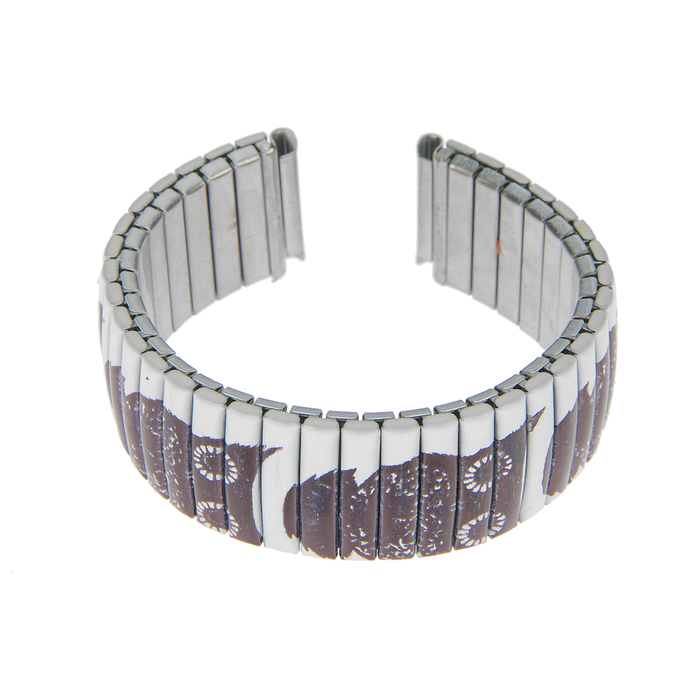 Ремешок для часов, металл, 18мм, Совушки 18см