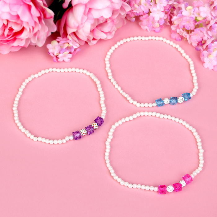 Бусы детские "Выбражулька", кубика три, цвет МИКС