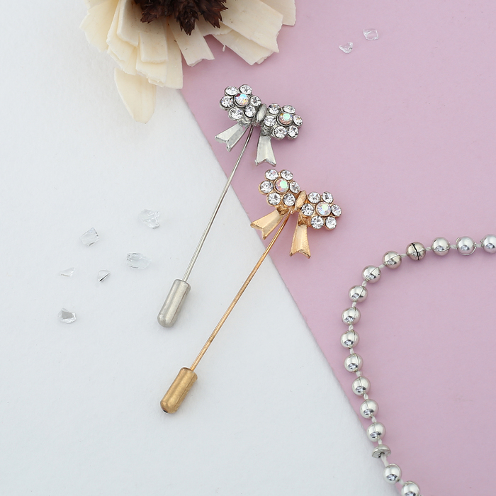 Булавка "Бантик маленький", 5,5 см, цвет МИКС