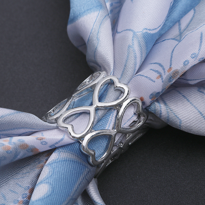 Муфта для платка "Сердечки", цвет МИКС