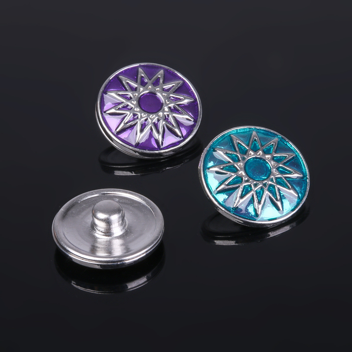 Кнопка для браслета "Звезда", цвет МИКС