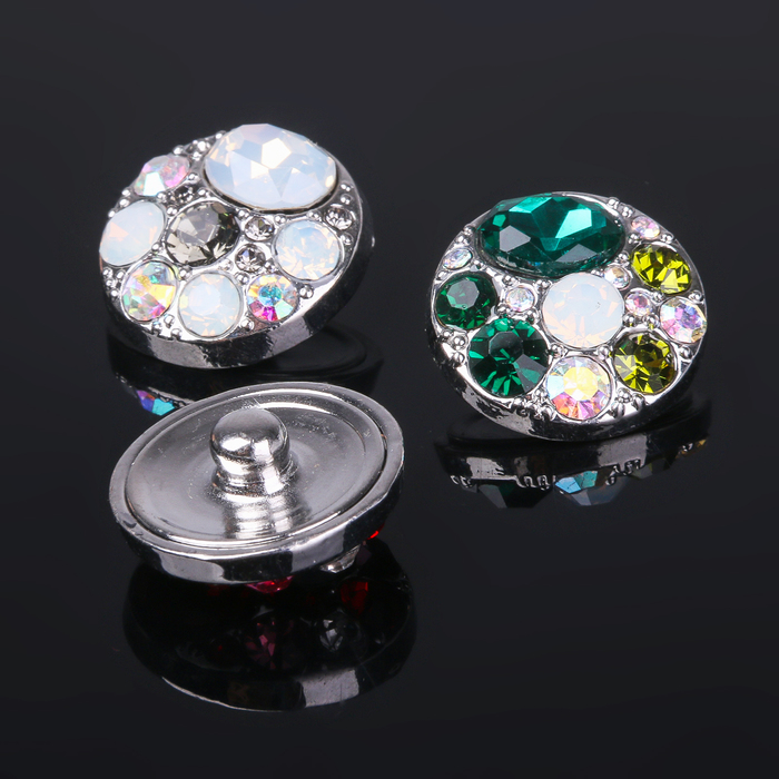 Кнопка для браслета "Камней роскошь", цвет МИКС