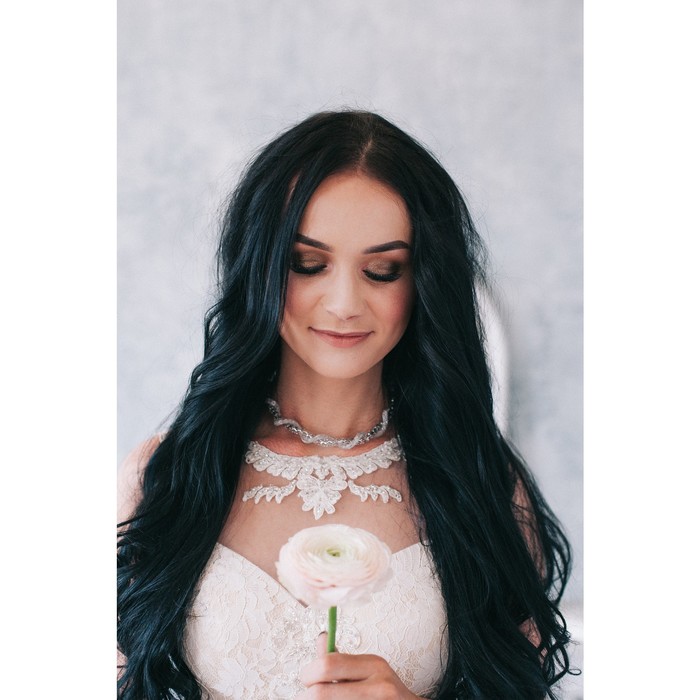 Бусы "Стардаст" глория, переплетение, цвет серебро, 45см