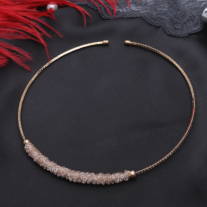 Колье "Стардаст" ноэль, малое, цвет белый в золоте