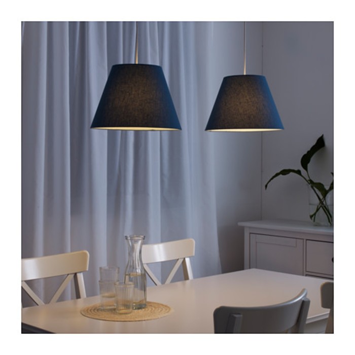 Абажур OLLSTA синий 34x34x23см