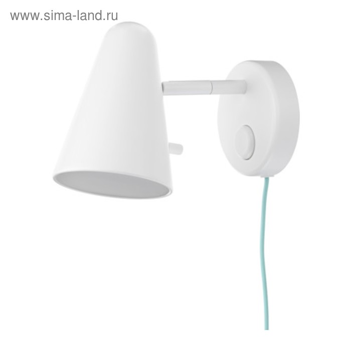 фото Бра fubbla 1x3,4вт led белый 20x10x15см ikea