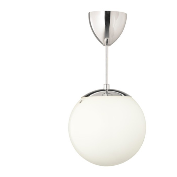 Люстра подвес HOLJES 1x100Вт Е27 никель 25x25x47см