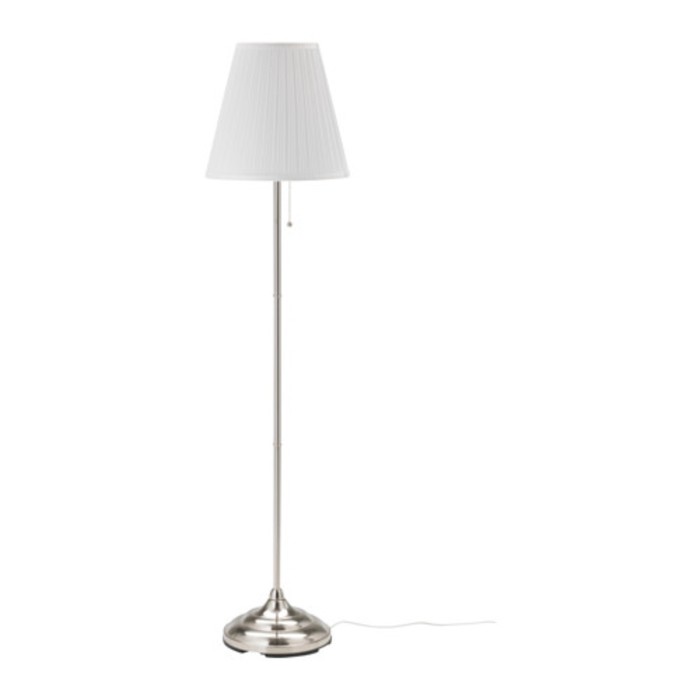 Торшер ARSTID 1x100Вт Е27 никель 36x36x155см