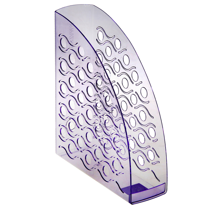 Лоток для бумаг вертикальный "Вега", тонированный фиолетовый GIACINT