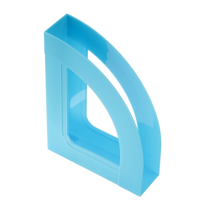 Лоток для бумаг вертикальный "Респект", голубой BLUE