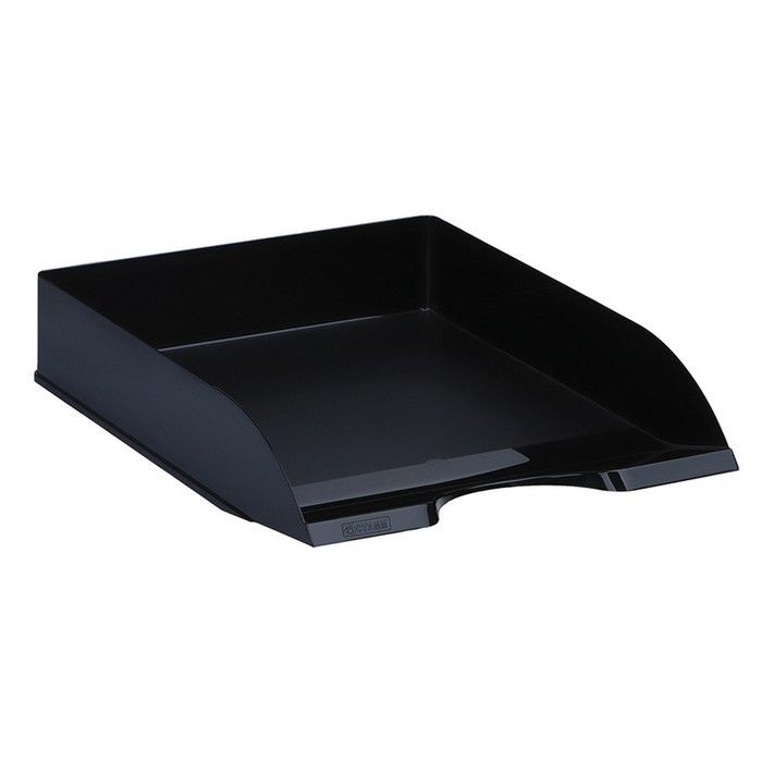 Лоток для бумаг горизонтальный "Дельта", чёрный