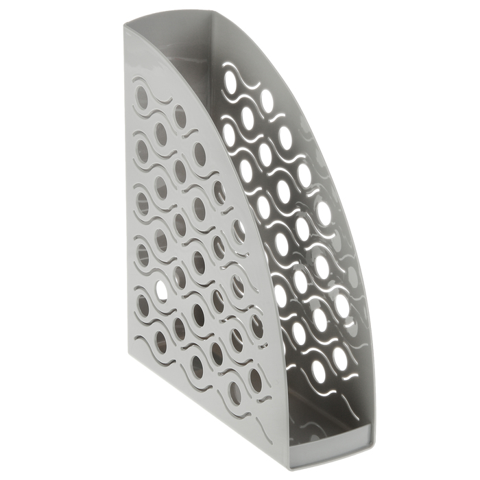 Лоток для бумаг вертикальный "Вега", серый