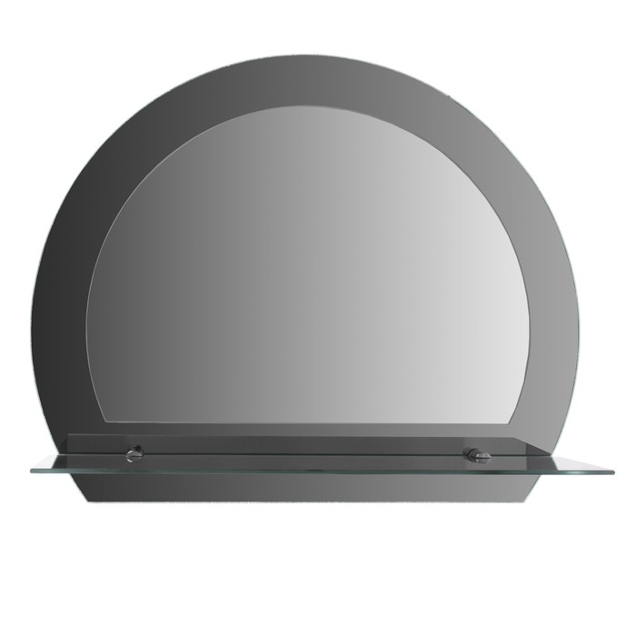 Зеркало настенное, двухслойное, с полочкой, 400×500 мм, с креплением