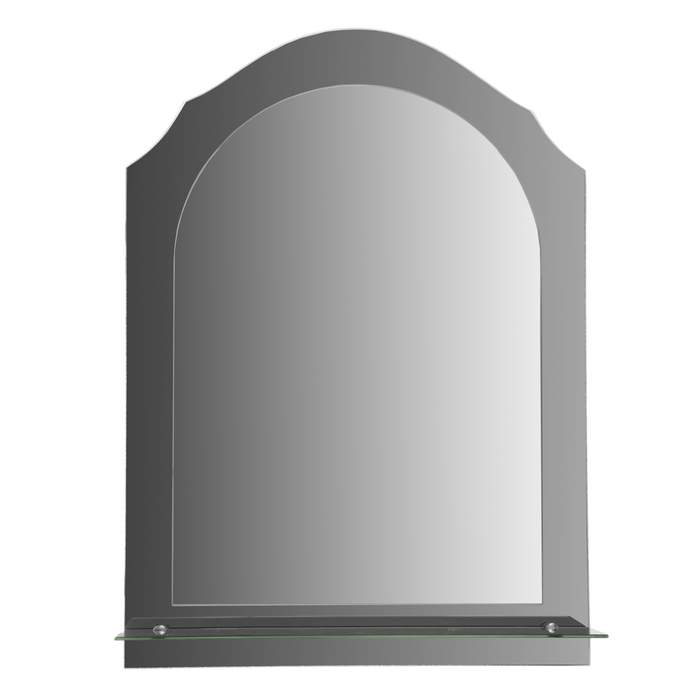 Зеркало настенное, двухслойное, с полочкой, 500×700 мм, с креплением