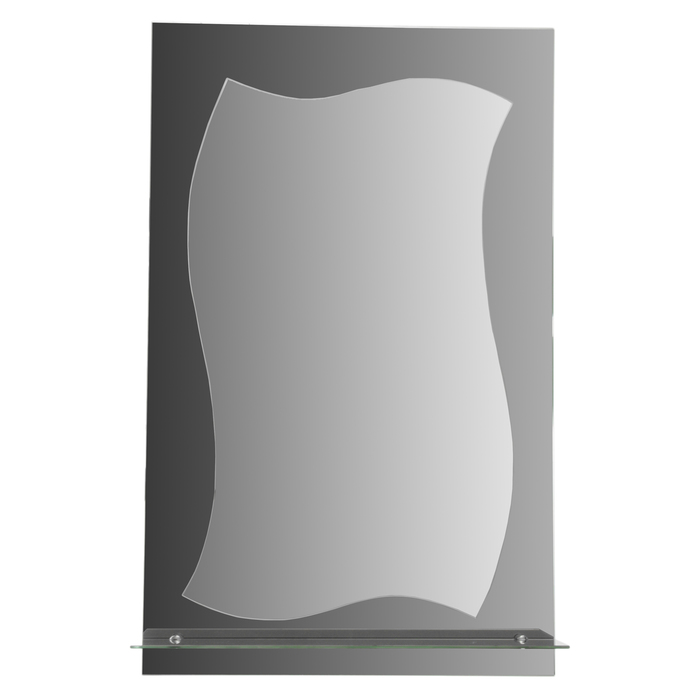 Зеркало настенное, двухслойное, с полочкой, 500×800 мм, с креплением