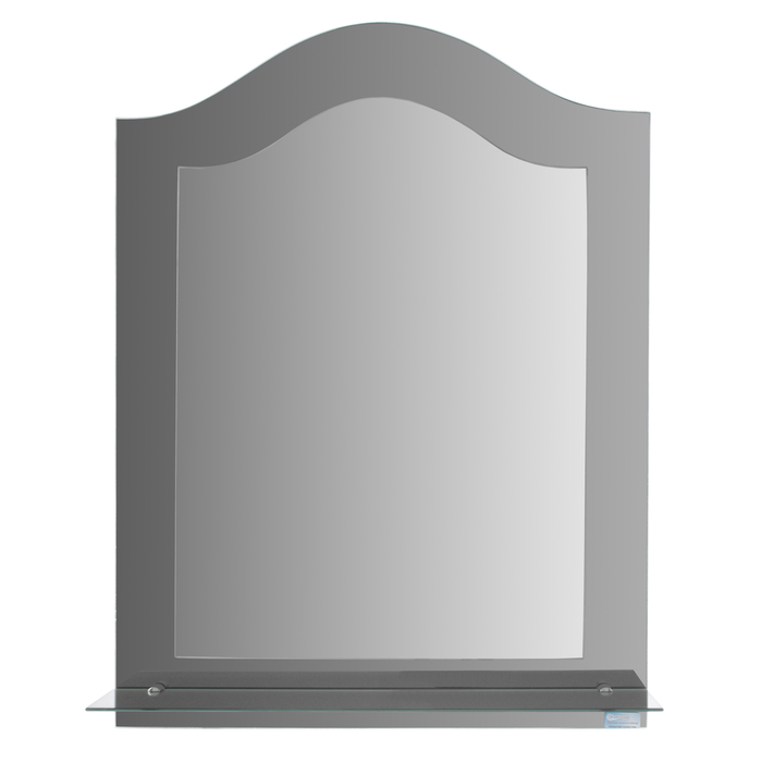 Зеркало настенное, двухслойное,  с полочкой, 600×800 мм, с креплением