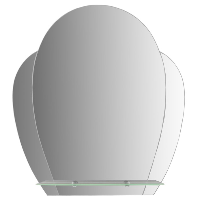 Зеркало настенное, с полочкой, 500×550 мм, с креплением