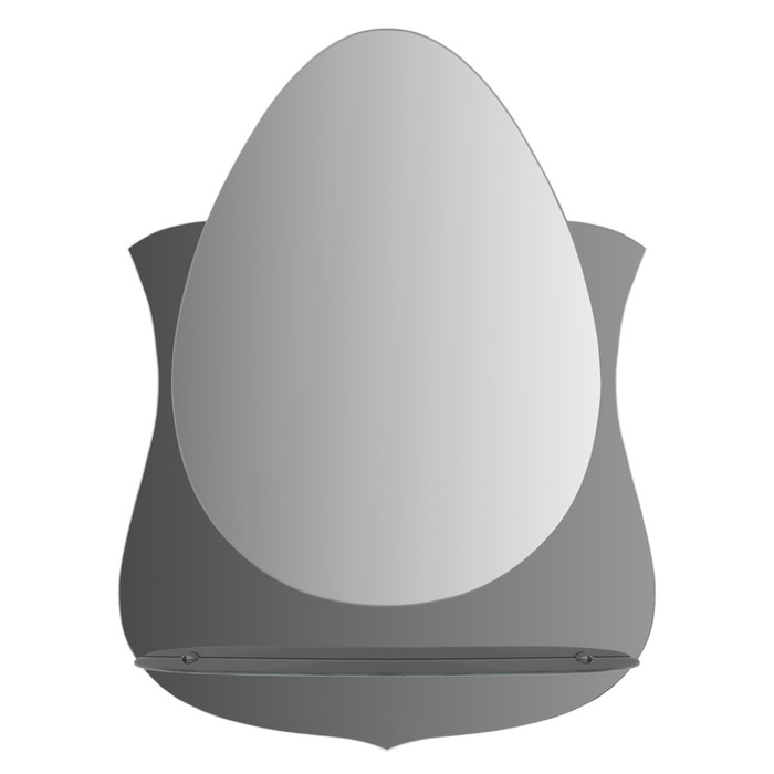 Зеркало настенное, двухслойное, с полочкой, 550×750 мм, с креплением