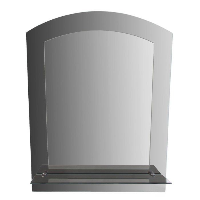 Зеркало настенное, двухслойное, с полочкой, 450×550 мм, с креплением