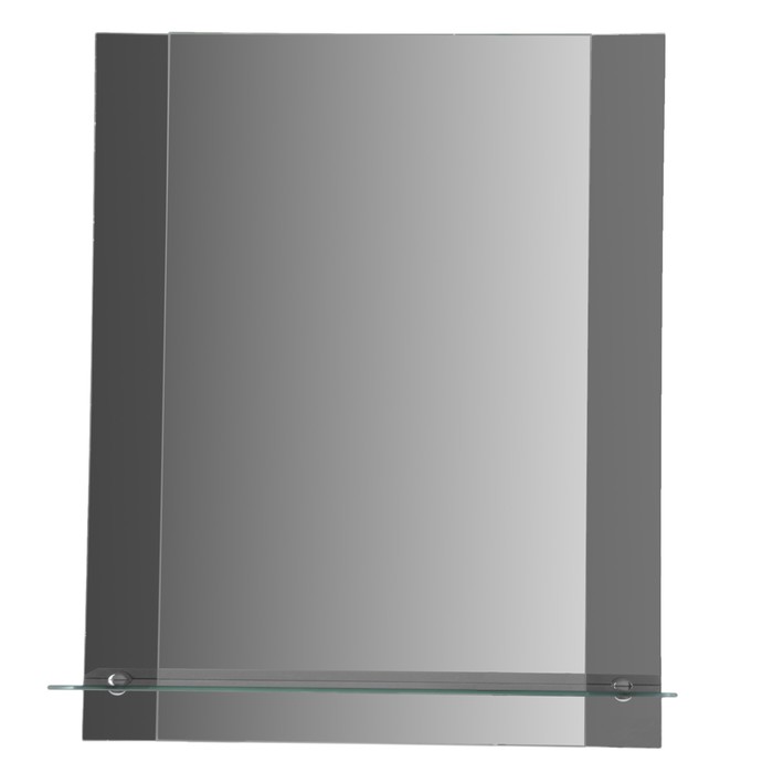 Зеркало настенное, двухслойное, с полочкой, 450×550 мм, с креплением