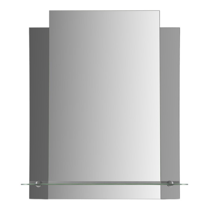 Зеркало настенное, двухслойное, с полочкой, 450×550 мм, с креплением