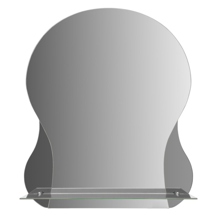 Зеркало настенное, двухслойное, с полочкой, 450×550 мм, с креплением