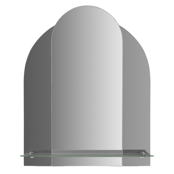 Зеркало настенное, двухслойное, с полочкой, 350×450 мм, с креплением