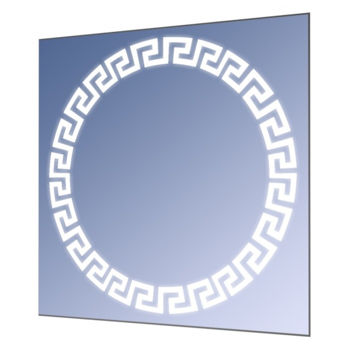 Зеркало настенное, с узорной внутренней подсветкой, 700×700 мм, с креплением